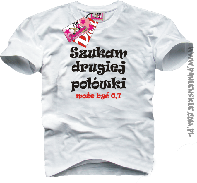 Szukam drugiej połówki może być 0,7 - koszulka męska Nr KODIA00215