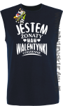 Jestem żonaty mam Walentynki codziennie - Bezrękawnik męski granat