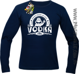 Vodka Always Drunk as Fuck - Longsleeve męski granat