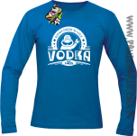Vodka Always Drunk as Fuck - Longsleeve męski niebieski