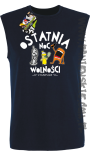 Ostatnia Noc Wolności z kumplami Funny Cartoons - Bezrękawnik męski granat