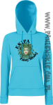 Ekipa Panny Młodej  - bluza damska z kapturem błękitna
