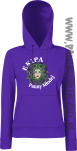 Ekipa Panny Młodej  - bluza damska z kapturem fioletowa