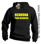 OCHRONA Pana Młodego - bluza męska z kapturem szara
