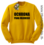 OCHRONA Pana Młodego - bluza męska bez kaptura żółta