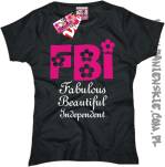 koszulka dla kobiety dziewczyny FBI wspaniała piękna wyzwolona koszulki