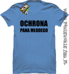 OCHRONA Pana Młodego - koszulka męska niebieska