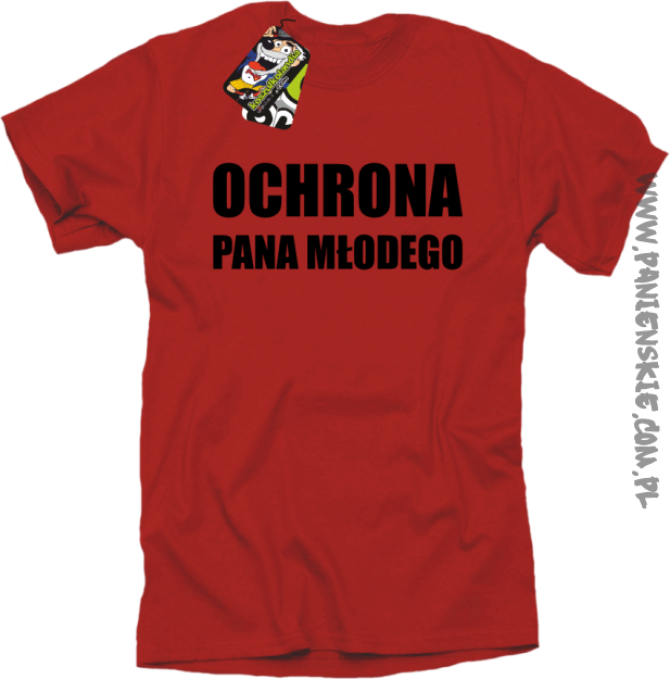 OCHRONA Pana Młodego - koszulka męska czerwona