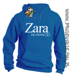 ZARA się ożenię -bluza z kapturem niebieska