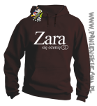 ZARA się ożenię -bluza z kapturem brązowy