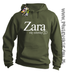 ZARA się ożenię -bluza z kapturem khaki