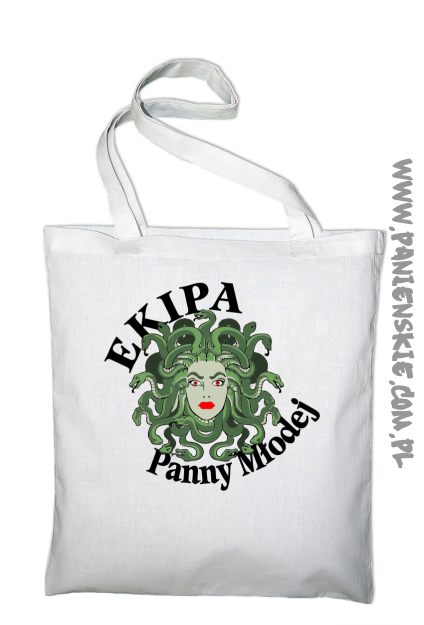 Ekipa Panny Młodej - torba eco biała
