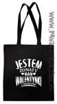 Jestem żonaty mam Walentynki codziennie - Torba EKO czarna 